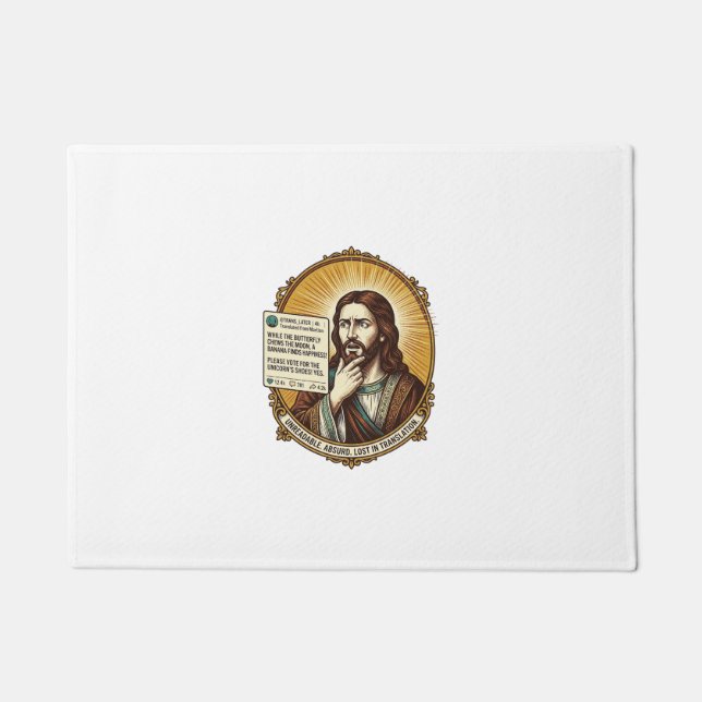 Paillasson Jésus Confus Échec de la Publication de Traduction (Devant)