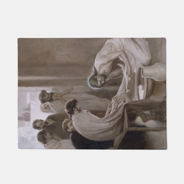 Paillasson Jésus Lave les pieds de ses disciples (Devant)