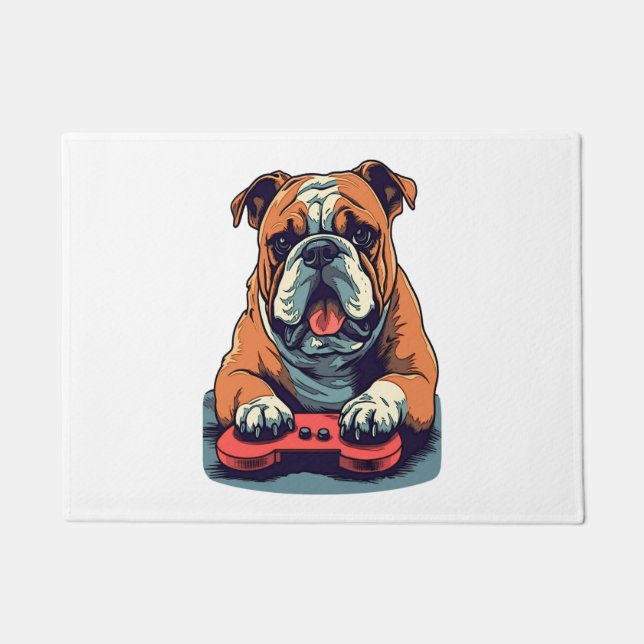 Paillasson Jeux vidéo de Dog Plays (Devant)