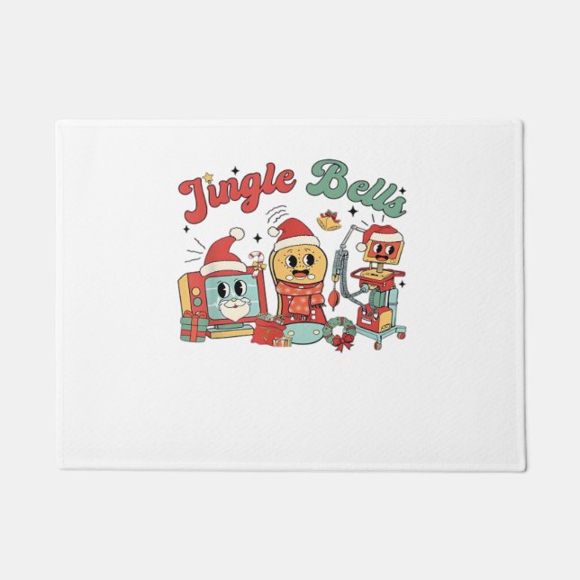 Paillasson Jingle Bells Nurse, Christmas Nurse, Funny Christa (Devant)