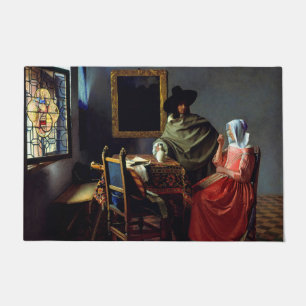 Paillasson Johannes Vermeer - Le verre du vin