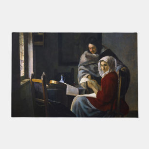 Paillasson Johannes Vermeer - Une fille interrompue à sa musi