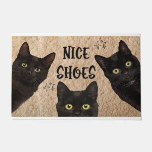 Paillasson Joli Amoureux des chats De Chaussures, Bienvenue À
