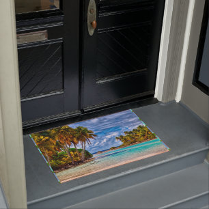 Paillasson Joli été Hawaiian Beach Aquarelle