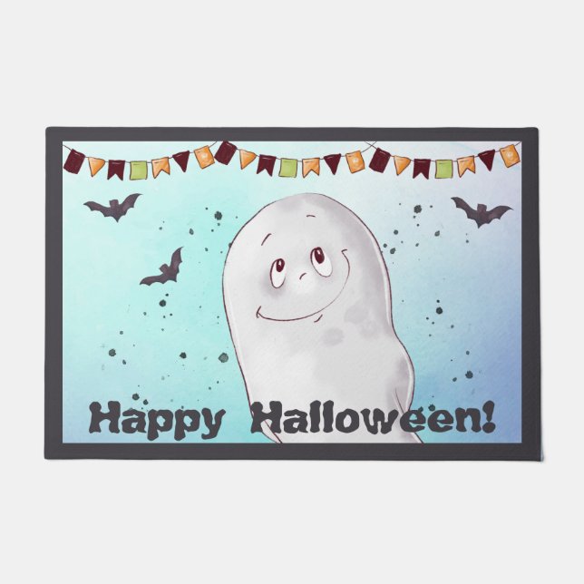 Paillasson Joli Fantôme Halloween (Devant)