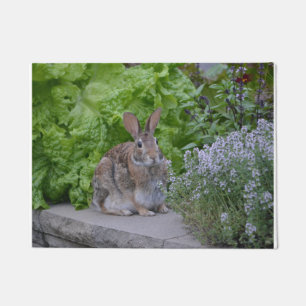 Paillasson Joli Lapin Dans Le Jardin
