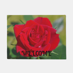 Paillasson Joli Mat Rose Rouge Porte