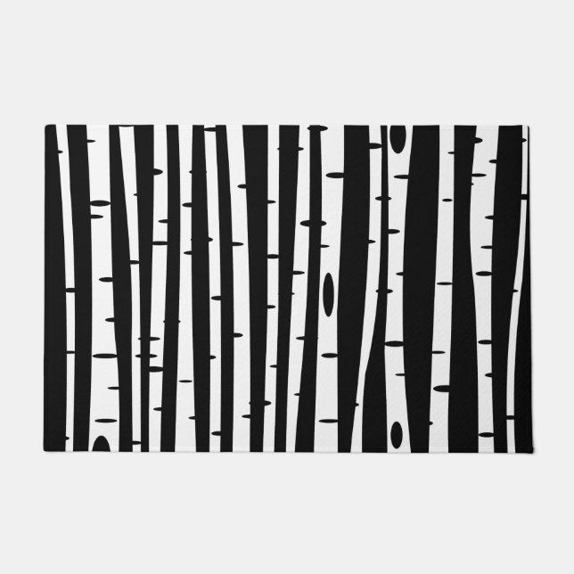 Paillasson Joli motif noir blanc (Devant)