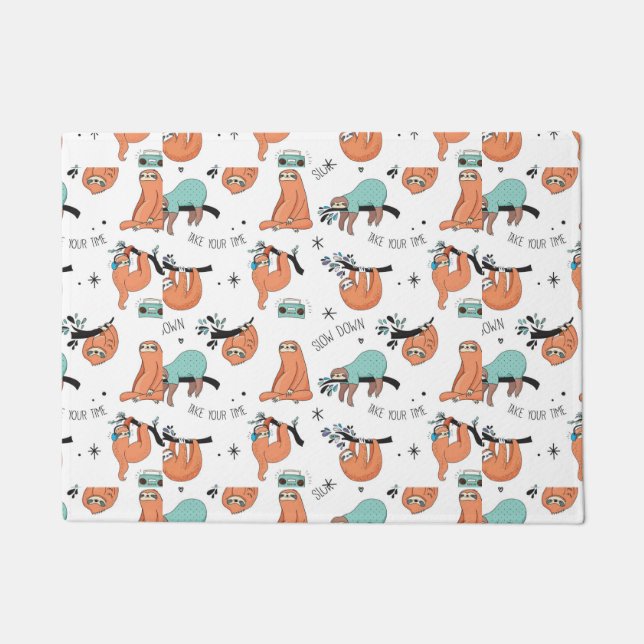 Paillasson Joli Motif Sloth (Devant)