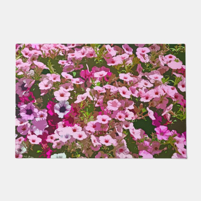Paillasson Joli pétunias rose (Devant)