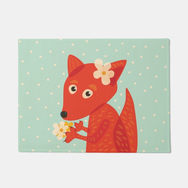 Paillasson Jolie fille Fox Cartoon (Devant)