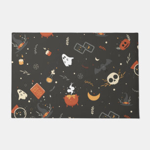 Paillasson Jote Éffrayant Whimsical Halloween Motif Arrière -