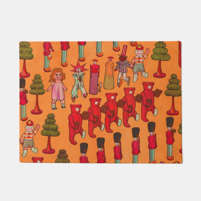 Paillasson Jouet de Noël Enfants Vintages Jouer (Devant)