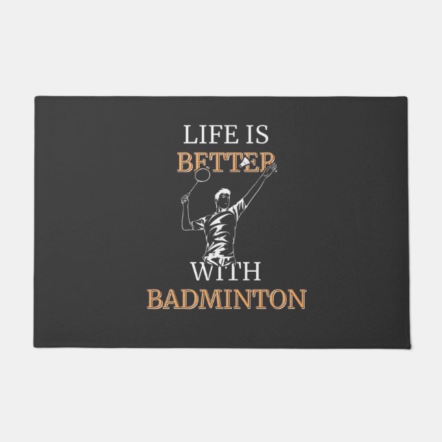 Paillasson Joueur de Badminton (Devant)