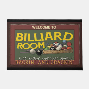 Paillasson Joueur de billard, matelas de billard