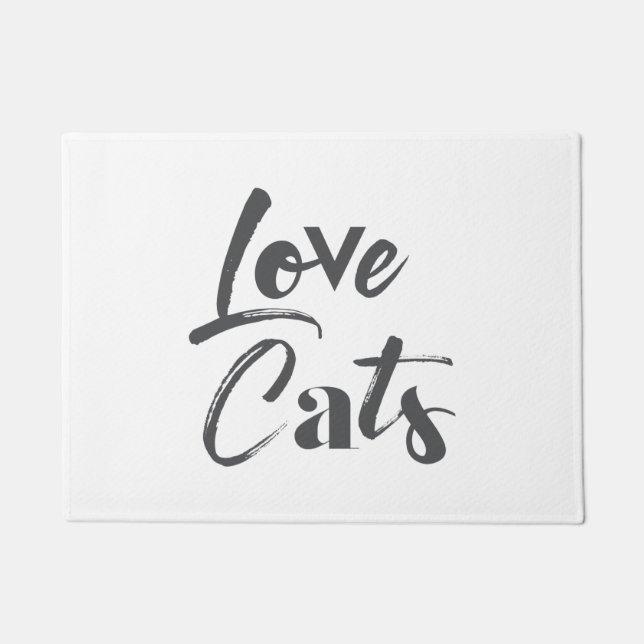 Paillasson Joueuse, joyeuse, moderne, design mignon de Love C (Devant)