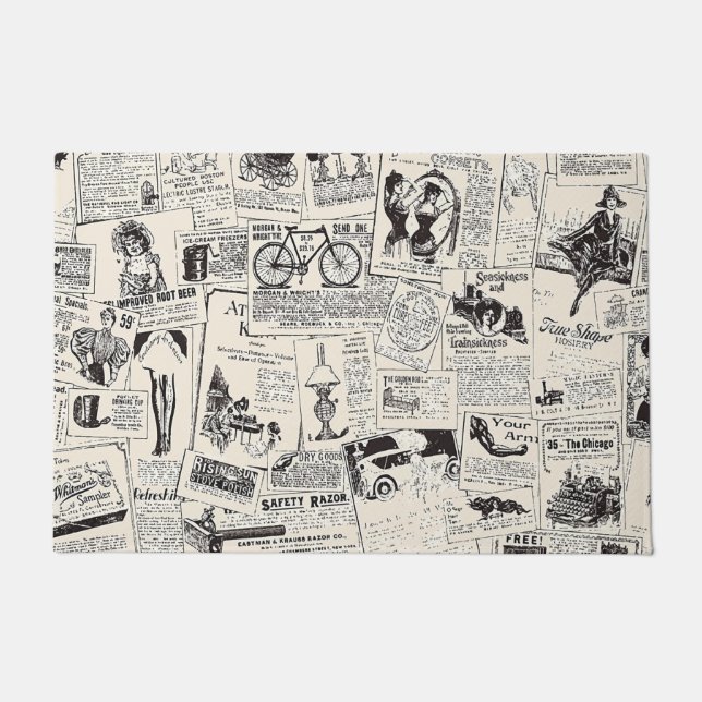 Paillasson Journal vintage (Devant)