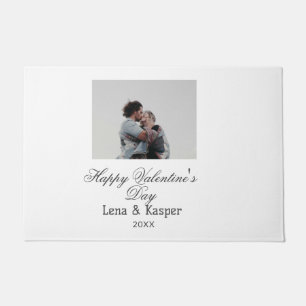 Paillasson Joyeuse Saint-Valentin couple photo moderne simple