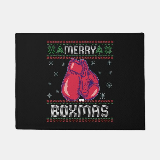 Paillasson Joyeux Boxmas Vilain Sweater Boxers Amateurs (Devant)