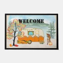 Joyeux Camper Automne Porte Mat