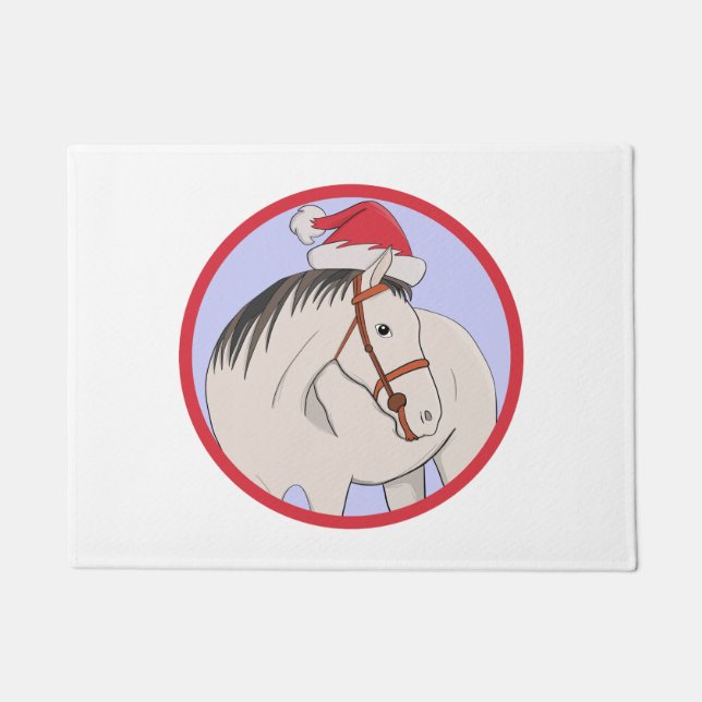 Paillasson Joyeux Cheval de Noël (Devant)