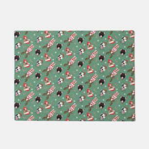 Paillasson Joyeux Chiens taureaux de marque de Noël