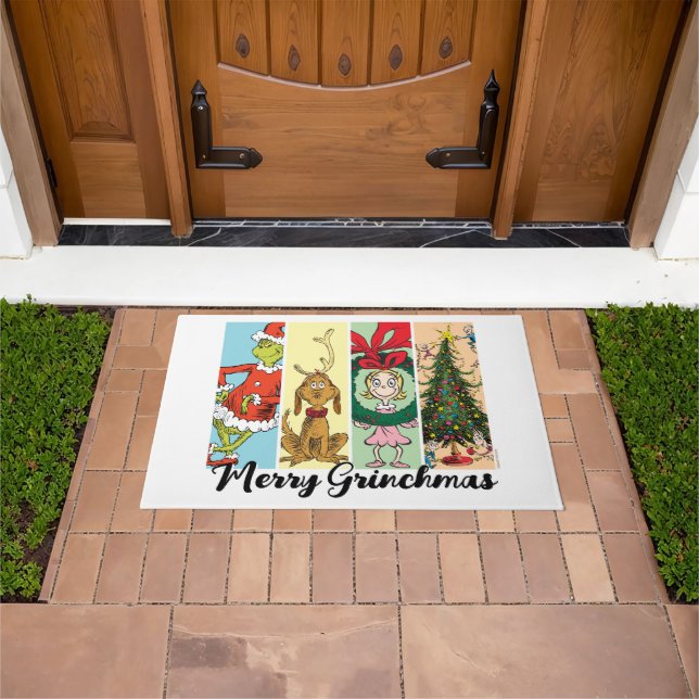 Paillasson Joyeux Grinchmas Collage de vacances (De plein air)