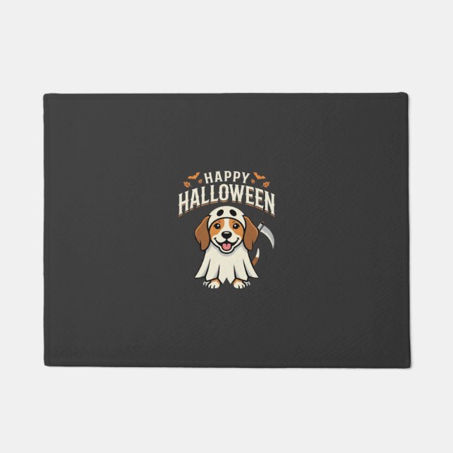 Paillasson Joyeux Halloween Beagle Chien Design_1 (Devant)