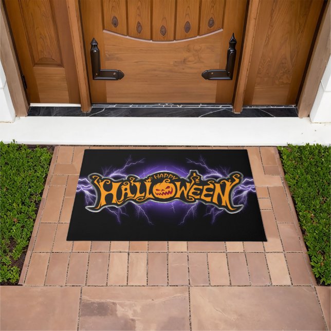 Paillasson Joyeux Halloween Citrouille (De plein air)