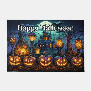 Paillasson Joyeux Halloween   Nefaried Glower Citrouilles