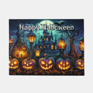 Paillasson Joyeux Halloween   Nefaried Glower Citrouilles