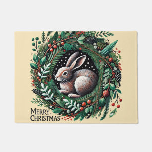 Paillasson Joyeux lièvre de Noël