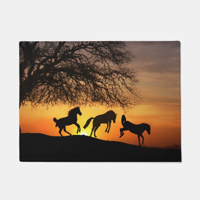 Paillasson Joyeux mât de porte de cheval (Devant)