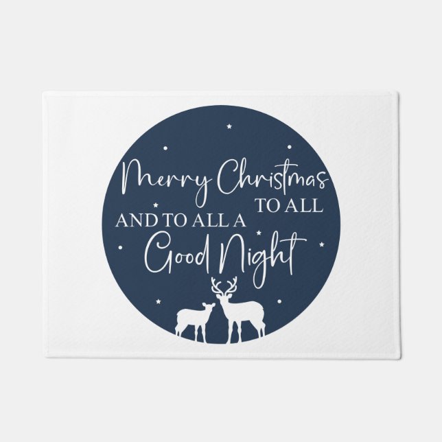 Paillasson Joyeux Noël À Tous Et À Tous Une Bonne Nuit (Devant)