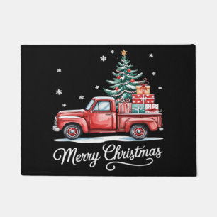 Paillasson Joyeux Noël Camion Drôle Arbre Essentiel