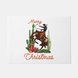 Paillasson Joyeux Noël Cowboy