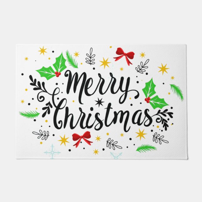 Paillasson Joyeux Noël festif   (Devant)
