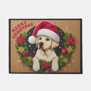 Paillasson Joyeux Noël Labrador Retriever Dog Xmas
