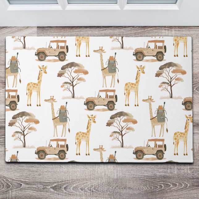 Paillasson Jungle Safari avec Giraffes Nursery Motif (Créateur téléchargé)