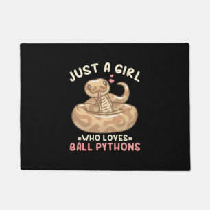Paillasson Juste Une Fille Qui Aime Ball Python