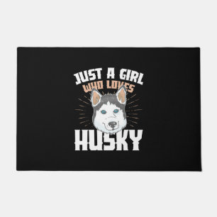 Paillasson Juste Une Fille Qui Aime Husky