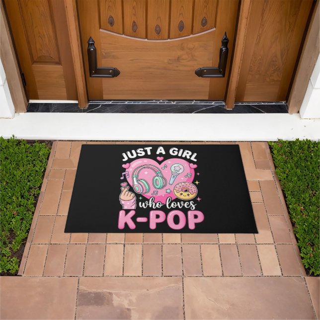 Paillasson Juste une fille qui aime la K-Pop (De plein air)