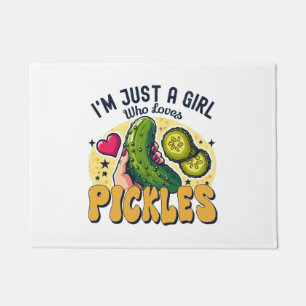 Paillasson Juste une fille qui aime les cornichons - Vegan dr