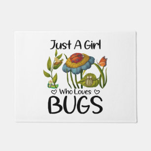 Paillasson Juste une fille qui aime les insectes