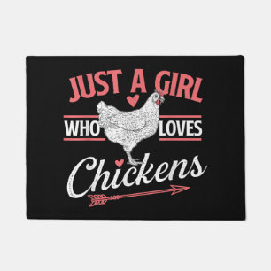 Paillasson Juste Une Fille Qui Aime Les Poulets - Pou Louveur