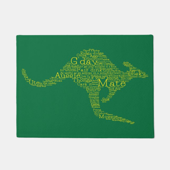 Paillasson Kangourou en argot australien (Devant)