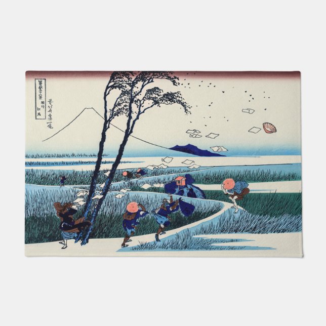 Paillasson Katsushika Hokusai - Ejiri dans la province de Sur (Devant)