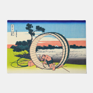 Paillasson Katsushika Hokusai - Fujimigahara, province d'Owar