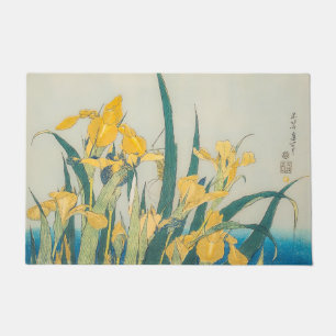 Paillasson Katsushika Hokusai - Grasshopper et Iris