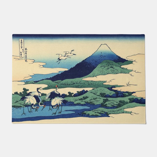Paillasson Katsushika Hokusai - Umegawa dans la province de S (Devant)
